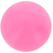 12mm Round opaque resin cabochon - Marbled vivid pink x1
