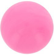 Cabochon rond 12 mm en résine opaque - Rose vif marbré x1
