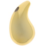 31x17mm acrylic rounded drop pendant - Gold x1