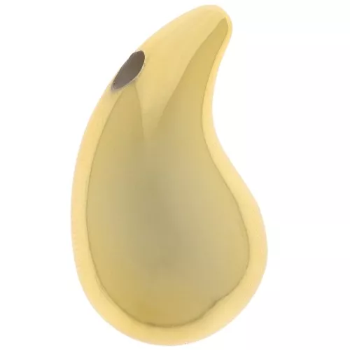31x17mm acrylic rounded drop pendant - Gold x1