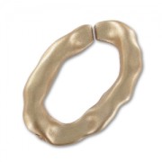 Twisted oval link 29x21 mm Doré vieilli Mat x1|raw }}