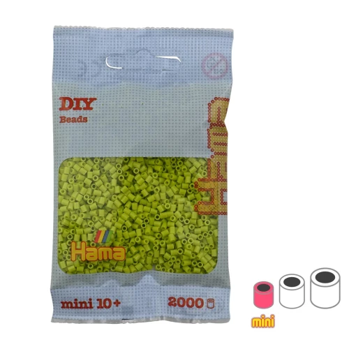 2.5mm Hama MINI beads - Lime (n°104) x2000