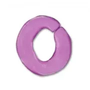 Twisted oval link 16x17 mm Light Amethyst x1