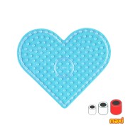 15x18cm Heart plate for Hama MAXI ironing beads x1