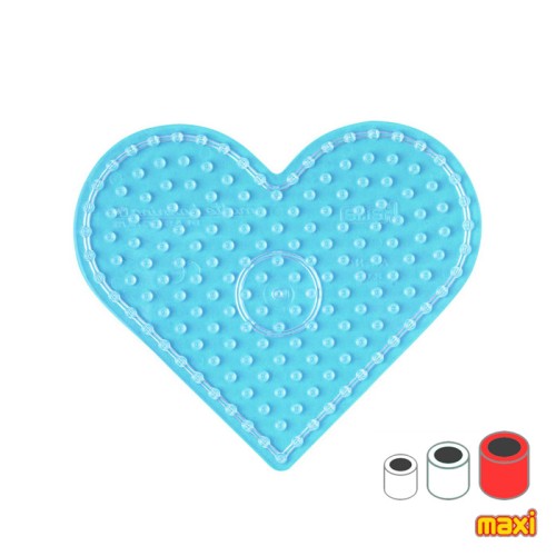 15x18cm Heart plate for Hama MAXI ironing beads x1