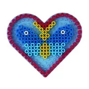 15x18cm Heart plate for Hama MAXI ironing beads x1