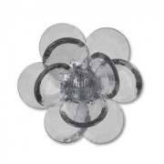 flower on fretwork40 mm Light Grey x1