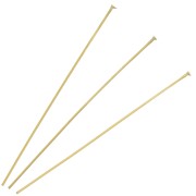 50x0.6mm 304L Stainless Steel Head Pins - Gold Tone x10|raw }}
