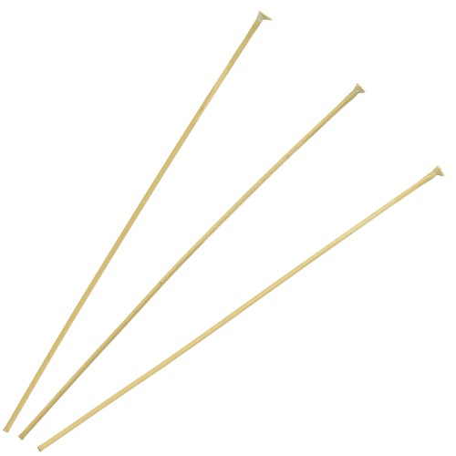50x0.6mm 304L Stainless Steel Head Pins - Gold Tone x10