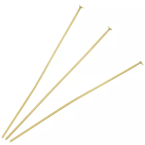 40x0.6mm 304L Stainless Steel Head Pins - Gold Tone x10