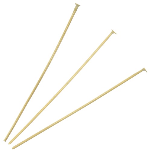 35x0.6mm 304L Stainless Steel Head Pins - Gold Tone x10