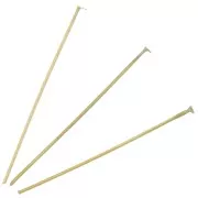 30x0.6mm 304L Stainless Steel Head Pins - Gold Tone x10