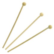 Ball Head Nails 25x0.7 mm - 304 Gold Stainless Steel x10