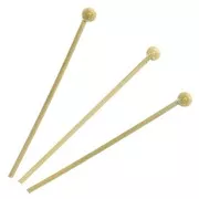 Ball Head Nails 25x0.7 mm - 304 Gold Stainless Steel x10