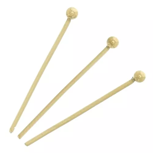 20x0.7mm 304L Stainless Steel Ball pins - Gold x10