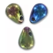 Mini-Drops 4x6 mm Green Iris x50