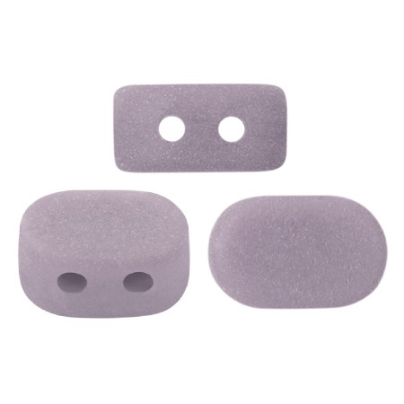 4x6mm Lipsi® Glass beads by Puca® - Opaque Amethyst Mat x10g