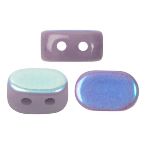 4x6mm Lipsi® Glass beads by Puca® - Opaque Amethyst AB x10g