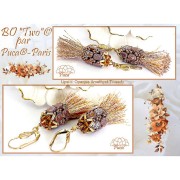 4x6mm Lipsi® Glass beads by Puca® - Opaque Amethyst Mat Bronze x10g