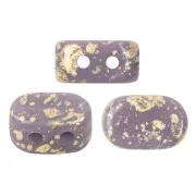 4x6mm Lipsi® Glass beads by Puca® - Opaque Amethyst Splash x10g