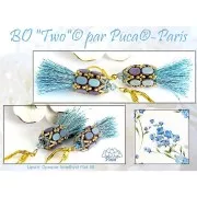 4x6mm Lipsi® Glass beads by Puca® - Opaque Amethyst Tweedy x10g