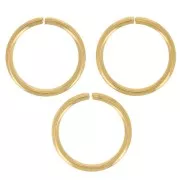 10x1mm 304L stainless steel jumprings open - Gold x50