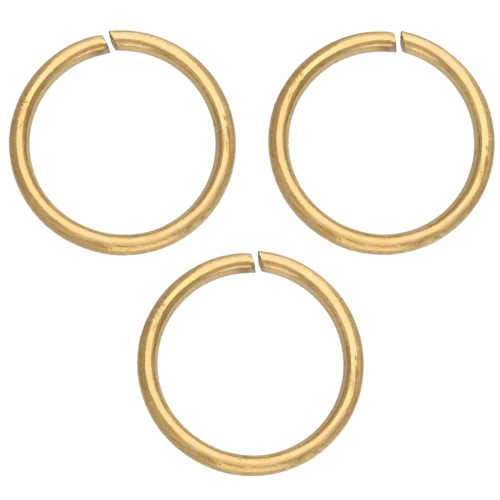 10x1mm 304L stainless steel jumprings open - Gold x50