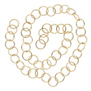 10x1mm 304L stainless steel jumprings open - Gold x50