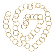 10x1mm 304L stainless steel jumprings open - Gold x50