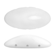 20x10mm Athos 3D 3 holes® by Puca® - Opaque White x1|raw }}