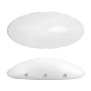 20x10mm Athos 3D 3 holes® by Puca® - Opaque White x1