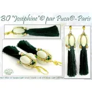 20x10mm Athos 3D 3 holes® by Puca® - Opaque White x1