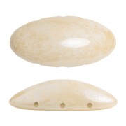 20x10mm Athos 3D 3 holes® by Puca® - Opaque Beige Ceramic Look x1|raw }}