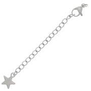 10mm 304L stainless steel Lobster clasps extension chain with star x10|raw }}