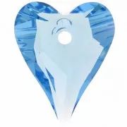 PureCrystal 6240 Wild Heart 12mm Aquamarine x1