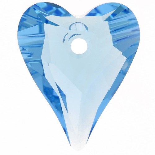 PureCrystal 6240 Wild Heart 12mm Aquamarine x1