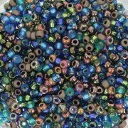 Green - Miyuki seed beads Mix 11/0 MIX-44 - Peacock Garden x8gr Miyuki seed beads Mix 11/0 MIX-44 - Peacock Garden x8gr