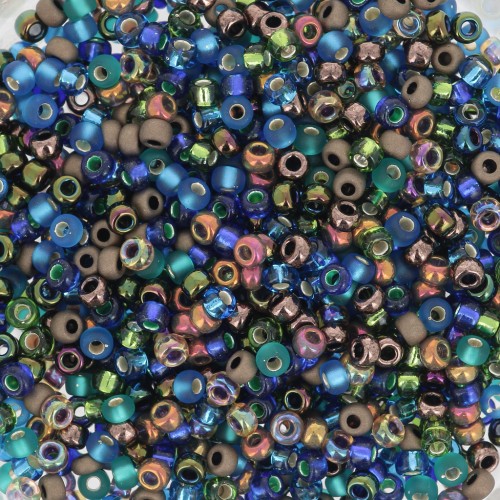 Miyuki seed beads Mix 11/0 MIX-44 - Peacock Garden x8gr