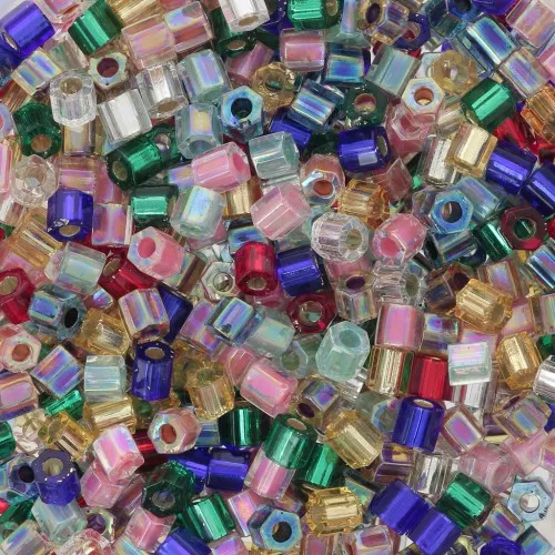 Miyuki 8/0 seed beads Mix Hex Cut - MIX-01 - Medley x8g