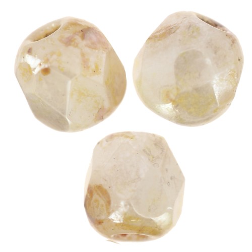 Facets 3 mm Chalk White Ivory x50