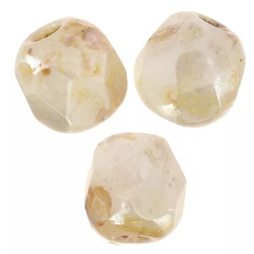 Facets 3 mm Chalk White Ivory x50