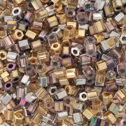 Miyuki 8/0 seed beads Mix Hex Cut - MIX-02 - My Precious x5g