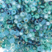 Miyuki seed bead 8/0 Mix - MIX-12 - Touch of Teal x8g|raw }}