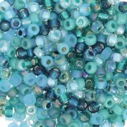 Miyuki seed bead 8/0 Mix - MIX-12 - Touch of Teal x8g