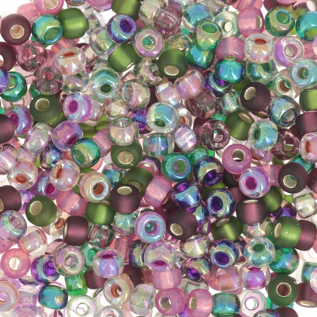 Miyuki 8/0 Japanese Glass Seed Beads – Crystal AB Finish, 22g Tube (Approx. 870-920 Beads)