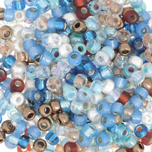 Miyuki seed bead 8/0 Mix - MIX-27 - Surf and Sand x8g