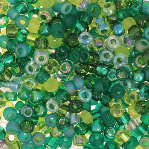 Miyuki seed bead 8/0 Mix - MIX-04 - Ever Green x8g