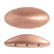 20x10mm Athos 3D 3 holes® by Puca® - Light Copper Mat x1