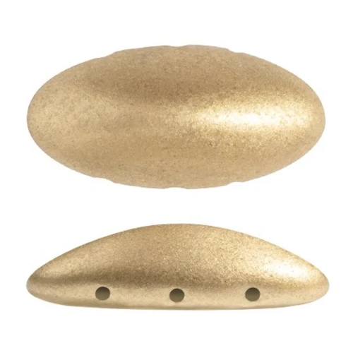 20x10mm Athos 3D 3 holes® by Puca® - Gold Mat x1