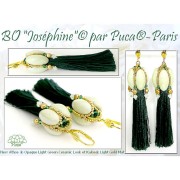 20x10mm Athos 3D 3 holes® by Puca® - Gold Mat x1